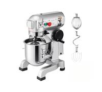 Batidora Eléctrica De Masa Acero Inoxidable 10/15/20/30 L, Comercial For Huevos Y Crema, Procesadora Alimentos, Pedestal AgitacióN Vigorosa(15L)