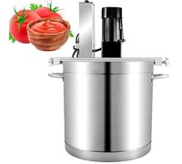 Batidora eléctrica de mermelada de acero inoxidable, agitador automático de ollas con raspador de 4 cuchillas, velocidad ajustable para sopa, chile, salsa, bebidas, mermelada y gachas.,60L