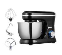 Batidora eléctrica de pie de 1200 W, 8 velocidades con botón de pulso, cuenco de 5 L incluido, ideal para cocinar en casa