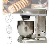 Batidora eléctrica de pie para cocina, batidora de alimentos de 3 velocidades con cabezal inclinable, tazón de acero inoxidable de 7L/10L, gancho para masa, batidor plano, varillas, batidora de pie
