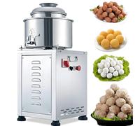 Batidora Eléctrica Para Albóndigas 1500W, Máquina Para Hacer Puré De Carne De Acero Inox Con Cuchilla Tridimensional De Cuatro Hojas Y Cilindro Interior 20Cm, Para Relleno De Carne O Pescado