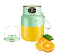 Batidora exprimidora portátil, taza exprimidora portátil | Taza de de viaje - Exprimidor recargable por USB, robot de cocina con pantalla digital de 600 ml para batidos y frull