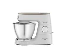 Kenwood Titanium Chef Baker KVC65.001WH - Robot de cocina con báscula integrada (1200 W, incluye 3 utensilios de pastelería, espátula y protector contra salpicaduras), color blanco