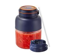 Batidora Licuadora Portátil,1300ml Vaso Mezclador Eléctrico Ajustable - Botella Exprimidora Portátil,Para Batidos Café Bebidas Comida Viaje Cocina Aire Libre Playa Picnic Camping Mesa