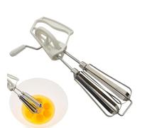 Batidora manual,batidora manual | Batidor de huevos con manivela de acero inoxidable con cabezales mezcladores dobles,Herramienta de cocina colgante, mezclador de huevos de agarre cómodo apto para lav