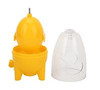 Batidora manual portátil para yemas y claras de huevo con almohadilla de silicona para lograr huevos dorados. (Amarilla)