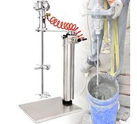 Batidora neumática de pintura, 50 galones, 200 L, agitador de 1/2 HP con elevación manual, 50-1000 r/min, 6-8 mpa, diámetro de la hoja 160 mm, soporte de clip de barril de tanque