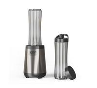 Batidora personal Black & Decker 500W Acero inoxidable 4 cuchillas Picahielos