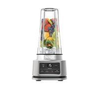 Ninja Foodi Power Nutri Batidora de vaso 2 en 1, 1100 W, 4 programas automáticos, Auto-iQ, mezclas espesas y bebidas heladas, vaso de 700 ml y bol de 400 ml con Power Paddle, en plateado, CB100EU