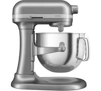 Batidora planetaria plateada KitchenAid 5KSM70SHXECU con recipiente elevable de