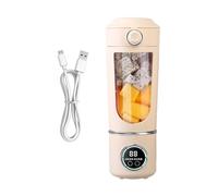 Batidora portátil - Batidora de frutas de 700 ml recargable por USB - Vaso extractor de eléctrico para verduras, para hotel, escuela, viajes, viajes profesionales, cocina, sala de spor