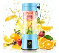 Batidora portátil inalámbrica de tamaño personal, licuadora sin BAP para hacer batidos y batidos, taza de jugo de 12 onzas con 6 cuchillas, se aprieta rápidamente en la oficina, picnic, deportes