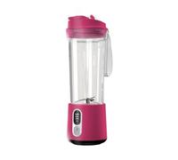 Batidora portátil multifuncional, potente licuadora de mano de 500 ml con función de limpieza automática para batidos, purés y salsas (rojo)