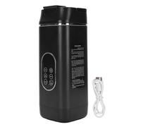 Batidora portátil USB 420ml con 12 cuchillas digitales, recargable y ligera - Mezcla smoothies y jugos al instante, fácil de usar para viajes y oficina (negro)