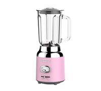 Batidora retro Westinghouse - 1,5 l - Batidora para batidos y picadora de hielo - 4 velocidades - Jarra de cristal - 600 W - Rosa