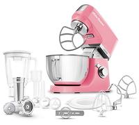 Batidora SENCOR 6358 SERIES SET 7 Velocidades 1000W Acero Inox 4.5L Rosado