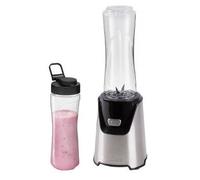 Proficook SM 1153 Batidora para Smoothies, 2 Recipientes Portátiles 0,6L, Sin BPA, Cuchillas Acero Inoxidable 400W Plata