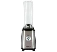 Mini Batidora de vaso - Incluye 2 Vasos Plástico de 0,6L - 4 Cuchillas en Acero Inoxidable - Seguridad Antiapertura - Potencia 300W - Becken