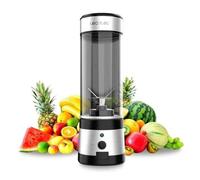 Cecotec WanderlustMix USB Batidora de Smoothies con Vaso Portátil 4 Cuchillas 400ml 126W