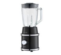 SOGO Batidora de Vaso, Dos Jarras de 1,5 Litros y de 0,3 Litros, Cuchilla Acero Inoxidable 1300W, Negro (BAT-SS-5545)