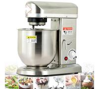 Batidora vertical, batidora de pie con tazón mezclador de 10 L, batidora eléctrica de 500 W con varillas y gancho para amasar, ideal para cocinas comerciales. Fabricada en acero inoxidable c