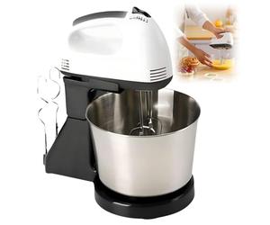 Batidoras De Pie, Licuadora De Alimentos Multiusos Con Bol De Mezcla De Acero Inoxidable De 2l, 7 Velocidades, Batidora De Pie Y De Mano Para Cocina Con Gancho Para Masa, Batidor De Alambre Para Horne