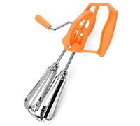 Batidores de huevos Batidora manual giratoria de doble cabezal con manivela, batidor de acero inoxidable para huevos, crema y masa Batidor de de 9, 7 x 5, 3 pulgadas