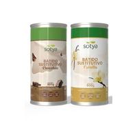 Batidos Saciantes Sustitutivos de Comida Pack Chocolate y Vainilla 600g | Menos Azúcar y Más Proteína | Con Fibra, Vitaminas, Minerales y Café Verde | Dieta Hipocalórica Control Peso