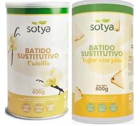 Batidos Saciantes Sustitutivos de Comida para Control de Peso Pack 2 Sabores Yogur con Piña y Vainilla Con Fibra, Proteínas, Vitaminas y Café Verde Dieta Hipocalórica