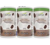 Batidos Saciantes Sustitutivos de Comida para Control de Peso Pack 3 Sabores Capuchino, Con Fibra, Proteínas, Vitaminas y Café Verde Dieta Hipocalórica