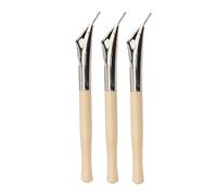 Batik and Pottery Pen Set, 3 Piece Beech Wood and Steel Tools for Artists