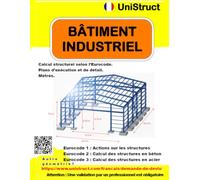 Bâtiment industriel. Calculs, plans et mesures.: Entrepôt industriel. Calculs, plans et mesures.