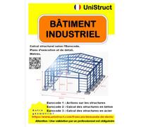 Bâtiment industriel. Calculs, plans et mesures.: Entrepôt industriel. Calculs, plans et mesures.