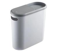 Batio de basura con tapa, lata de basura de baño de gran capacidad, PP plástica rectangular de estrecha para la cocina de inodoros
