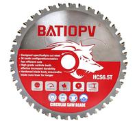 BATIOPV Hoja de Sierra Circular 165 x 20 mm, 36 Dientes - Ideal para Corte de Acero, Aluminio y Tubos Metálicos, Compatible con Herramientas Dewalt y Makita, Einhell
