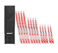 BATIOPV hojas de sierra sable 12 piezas para madera - HCS - para madera dura, blanda, MDF, OSB, laminado y madera de construcción - vástago universal 1/2"