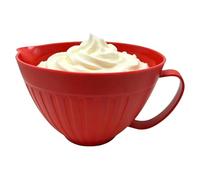 Batir Bowl Spout, no Slip Cookware, Heat Resistant Measure, Kitchen Accessory, Reliable Mixing Fixture, Easy Nest Supply, Portable Baking Gear, for Cooking Serving Soup Cake Egg 8.34*8.34*5.31 in