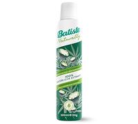 Batiste Champú en seco Naturally con leche de coco y cáñamo, 200 ml, champú seco para refrescar y peinar el cabello encrespado, sin aclarado, peinado vegano, con extractos 100% naturales