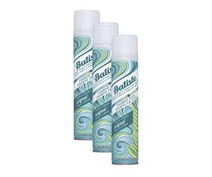 Batiste - Champú Seco Original- Champú Seco sin Sulfatos - Champú Vegano y Ecofriendly - Champú para cabello con aroma a almizcle, lirio, rosa, lavanda y naranja - Pack 3 x 200ml