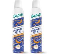 Batiste Champú seco Overnight Fresh 200 ml, champú seco para refrescar y peinar el cabello, spray sin aclarado, limpieza del cabello durante la noche (Paquete de 2)