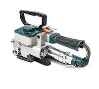 BATIVE Herramienta Flejadora Neumática, Flejadora Manual, Soldadura por Fricción, Fuerza De Apriete 0-3500N Ajustable, para Ancho 13-19 Mm, Espesor 0,5-1,2 Mm Correa De Acero Plástico Pet