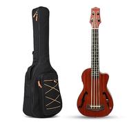 Batking Ubass - Ukelele eléctrico, bajo barítono de 30 pulgadas, bajo acústico eléctrico, con bolsa de concierto