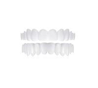 BAtlam Carillas dentales cosméticas Sonrisa instantánea Carillas dentales Sonrisa Superior e Inferior Blanqueamiento Dental Ajuste cómodo Dientes cosméticos Diseño práctico