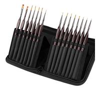 BAtlam Juego de Pinceles de Pintura de Detalle, Kit de Pinceles de Pintura de 15 Piezas, Juego de Pinceles de Pintura Fina Profesional