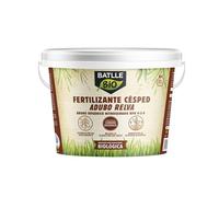 Batlle BIO Fertilizante Césped - Abono Ecológico NPK 9-2-6 - Apto Agricultura Biológica - Con Carbono Biogénico y Ácidos Húmicos (4 kg)