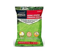 BATLLE Fertilizante Césped Primavera-Verano 4 kg - Abono Microgranulado con Hierro y Micronutrientes - Verdor Intenso hasta 100 Días - Jardín y Césped