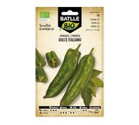 BATLLEBIO Pimiento Dulce Italiano - Bolsa de Semillas Ecológicas para Plantar - Huerto Urbano, Maceta, Jardinera y Huerta