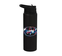 Batman 4th of July Camo Logo Stainless Steel Insulated Water Bottle
