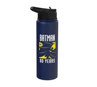 Batman 80 Years Logo Stainless Steel Insulated Water Bottle