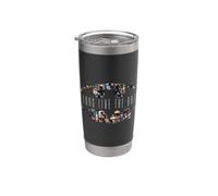 Batman 80 Years Long Live the Bat Shield Logo Vaso térmico de acero inoxidable de doble pared